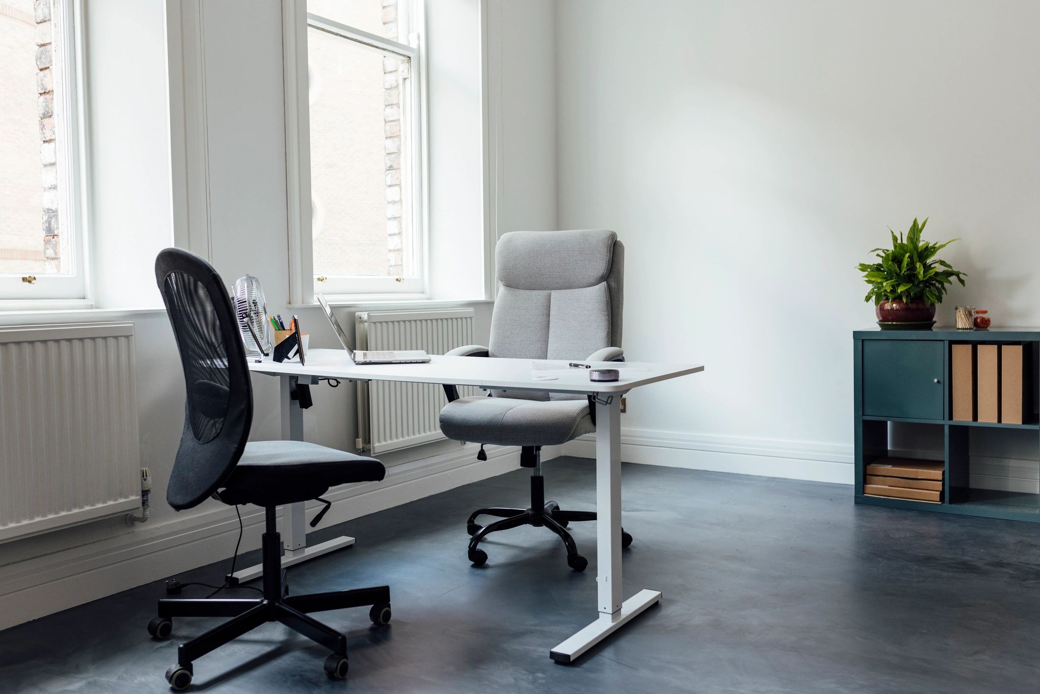 Spotless office interior prepared for staff and visitors
