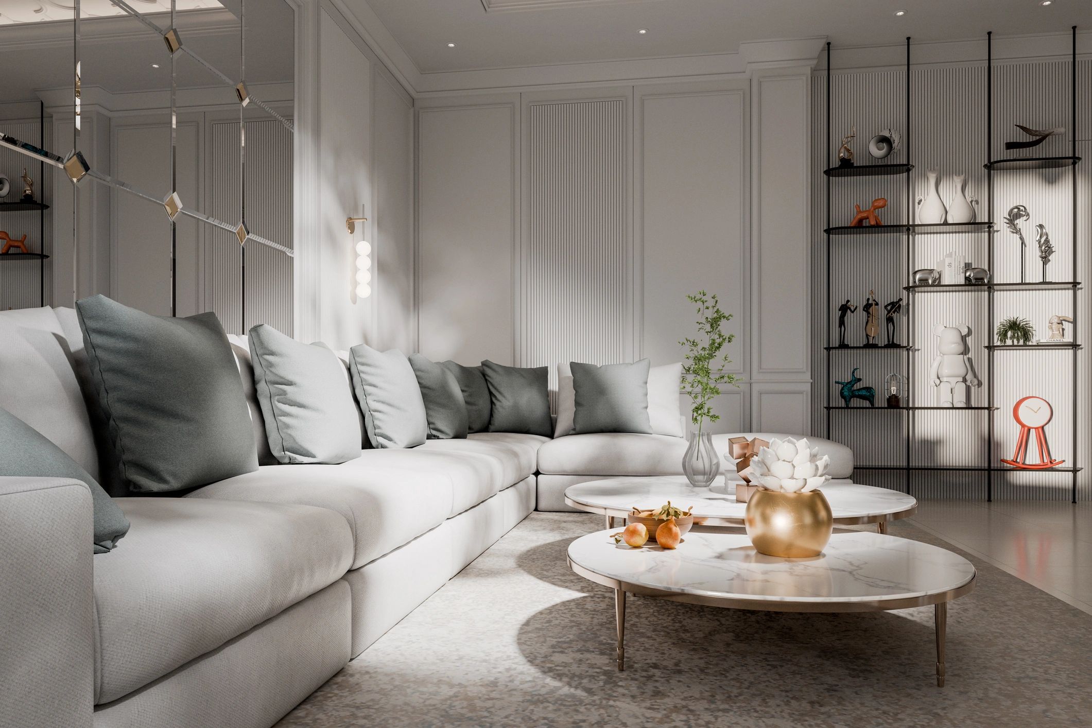 Spotless modern home interior representing residential cleaning quality