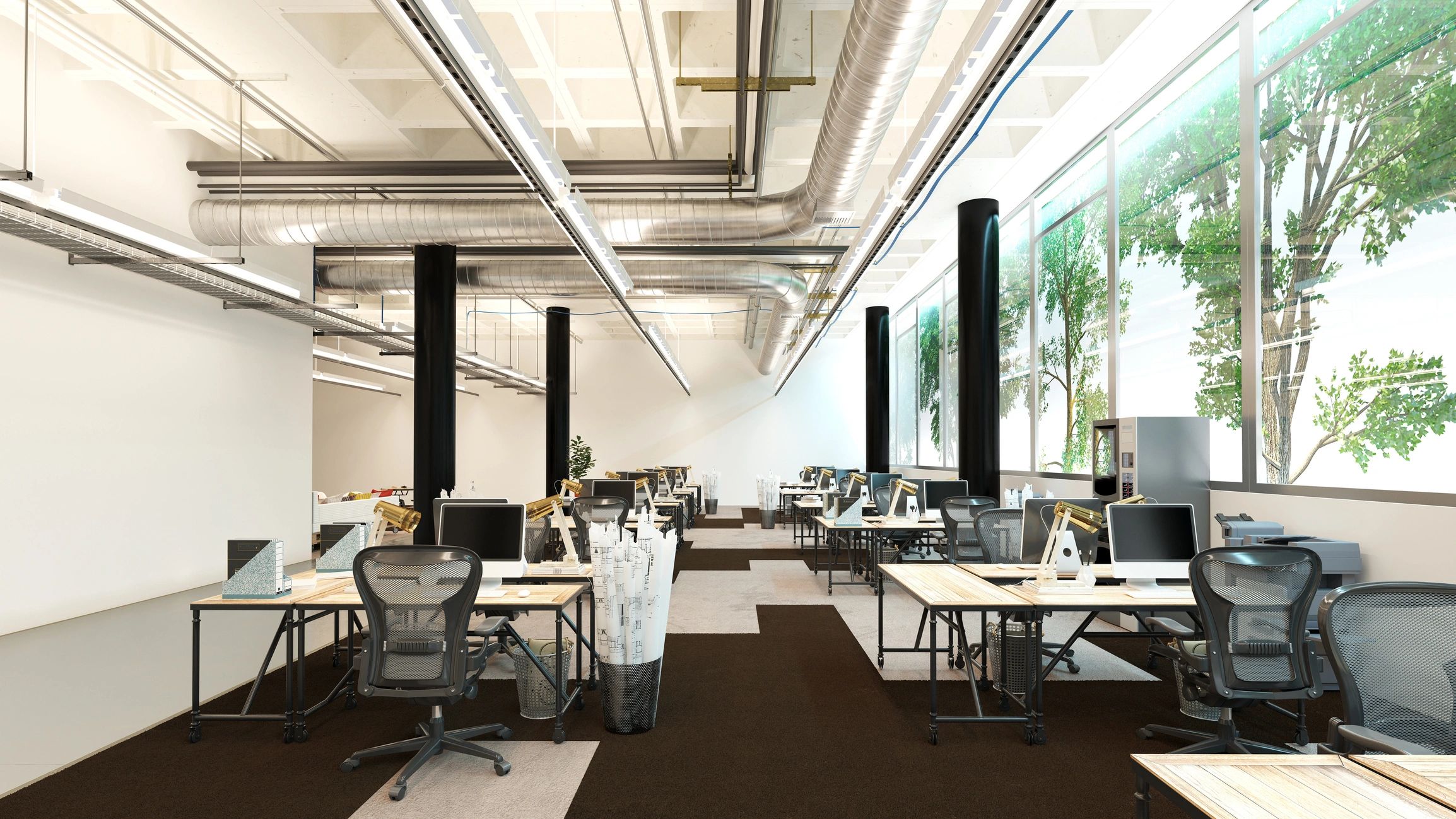 Modern office interior showing a clean professional environment